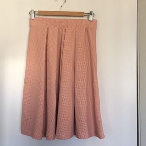 Le Lis Pink Polka Dot With Elastic Skirt Size M